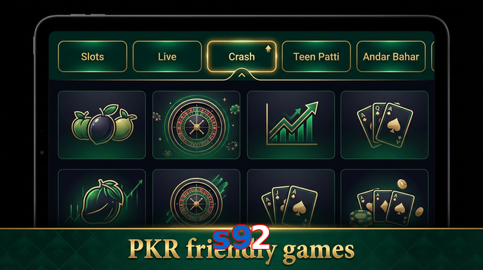 Game list for S92 games section